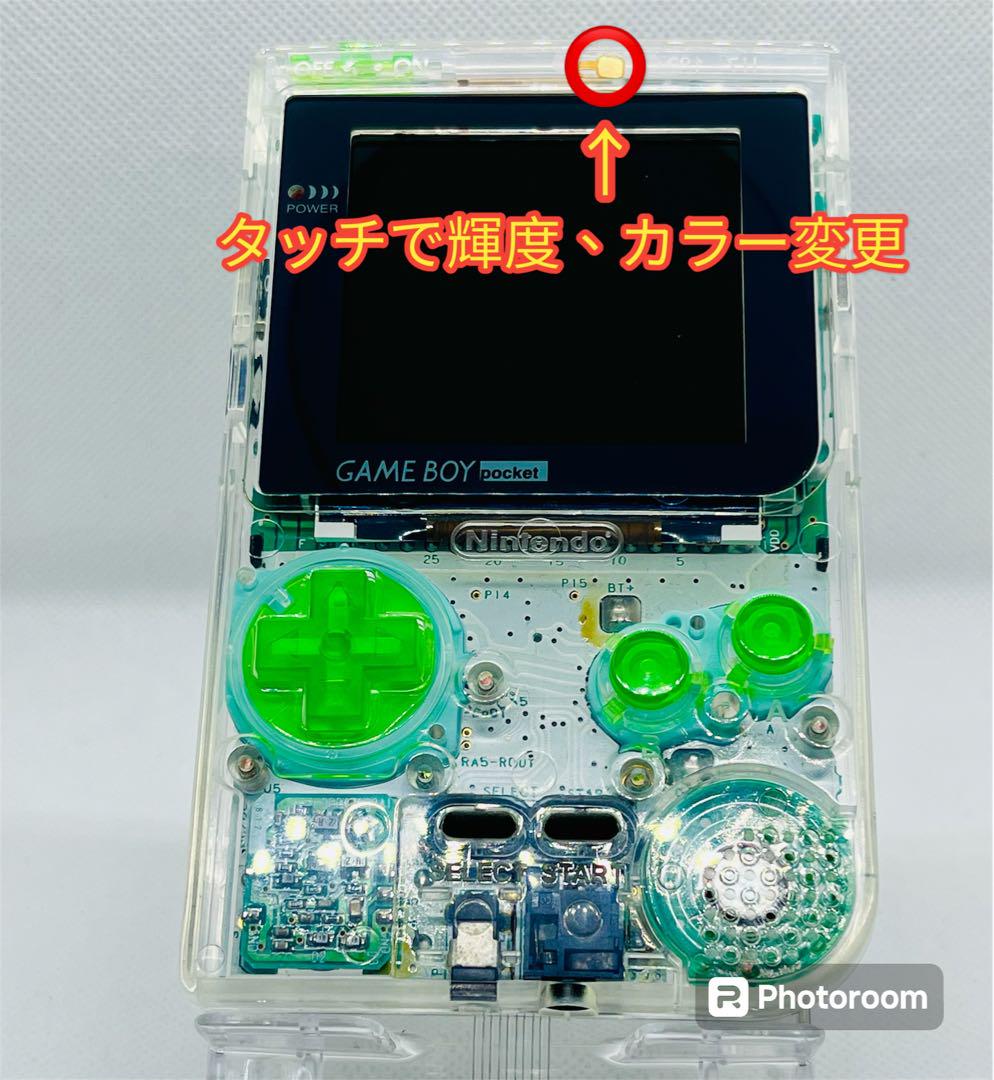 Game Boy Pocket IPS Clear+Green Custom