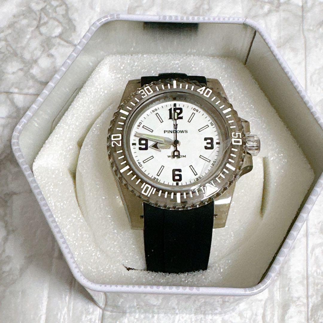 PINDOWS Sports Watch 50m Water Resistant Soft Silicon Band Sports Watch