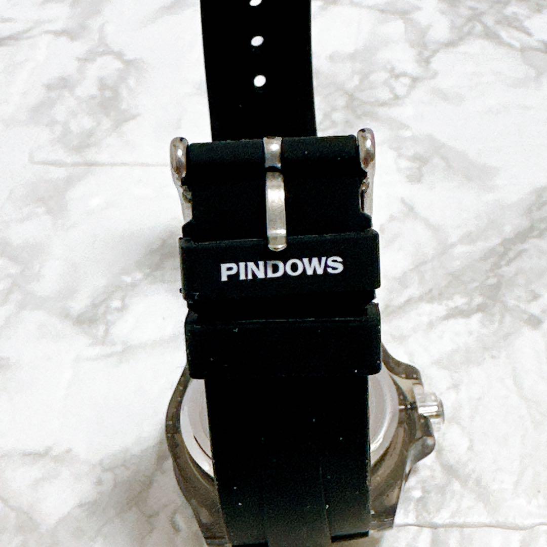 PINDOWS Sports Watch 50m Water Resistant Soft Silicon Band Sports Watch