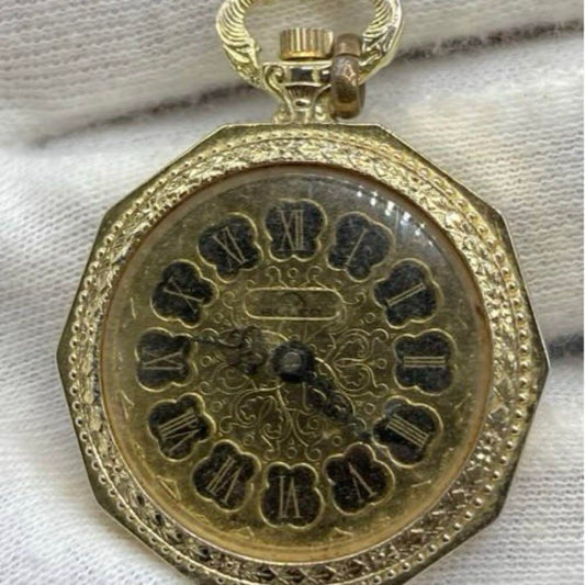 BVLER Hand-Wound Gold-Engraved Pocket Watch