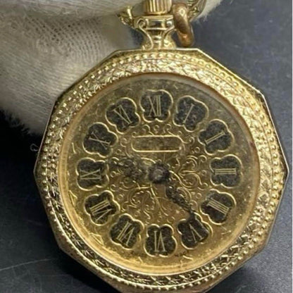 BVLER Hand-Wound Gold-Engraved Pocket Watch