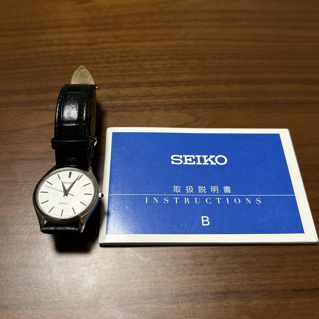SEIKO DOLCE Analog Leather Black Watch