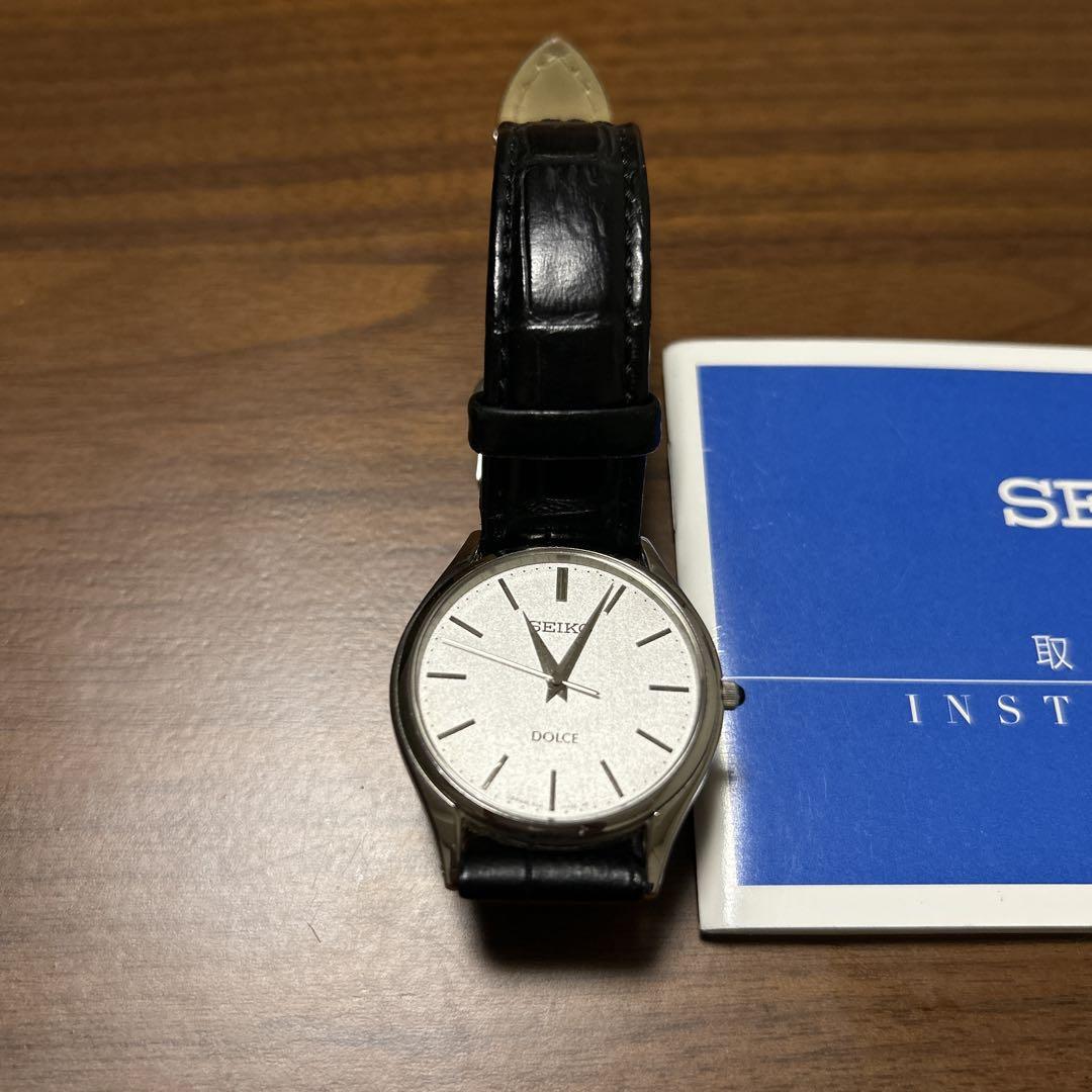 SEIKO DOLCE Analog Leather Black Watch