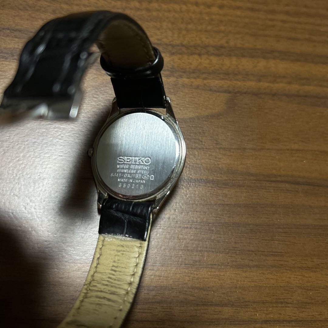 SEIKO DOLCE Analog Leather Black Watch