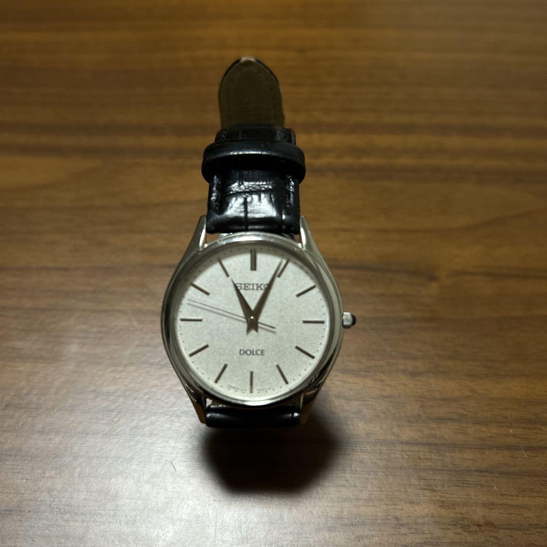 SEIKO DOLCE Analog Leather Black Watch
