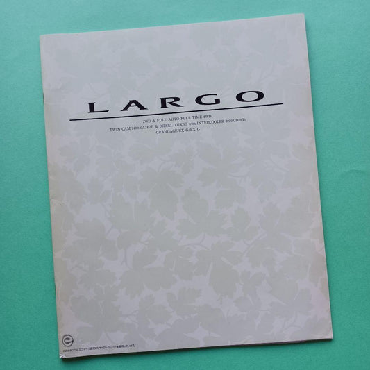 [Mint 1990] Nissan Largo 3rd Generation W30 Type Initial Catalog