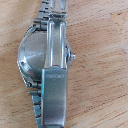 Orient Analog Quartz Watch Silver