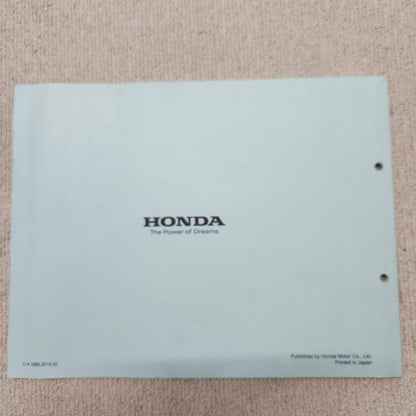 PCX150 1st Edition Maintenance Manual KF18-100 Maintenance Parts Catalog