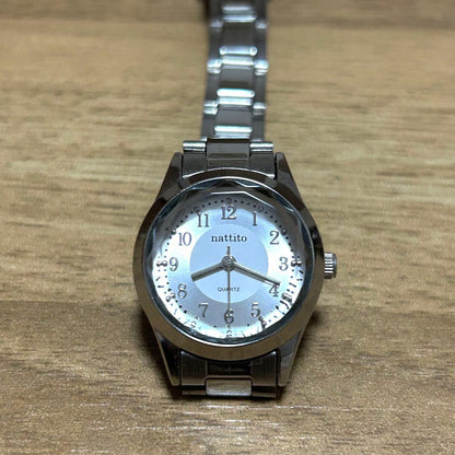 nattito Analog Watch Stainless Steel