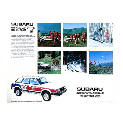 1983 US SUBARU Brochure