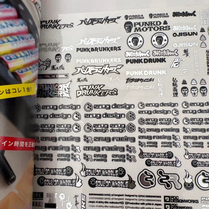 Mini 4WD Fashion Magazine Stickers Tamia mini4 Custom Conder