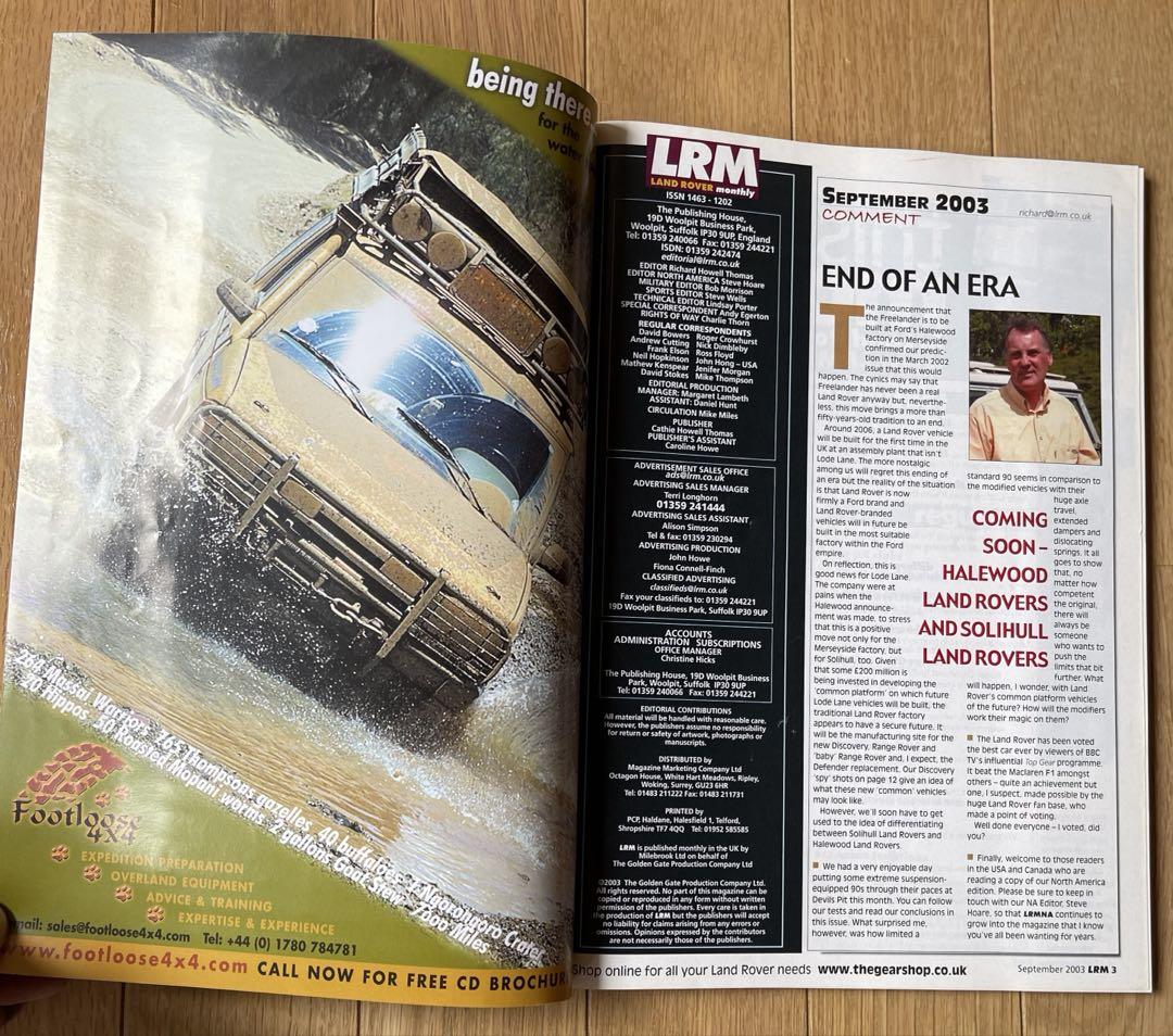 LAND ROVER Monthly LRM Land Rover Magazine English Book