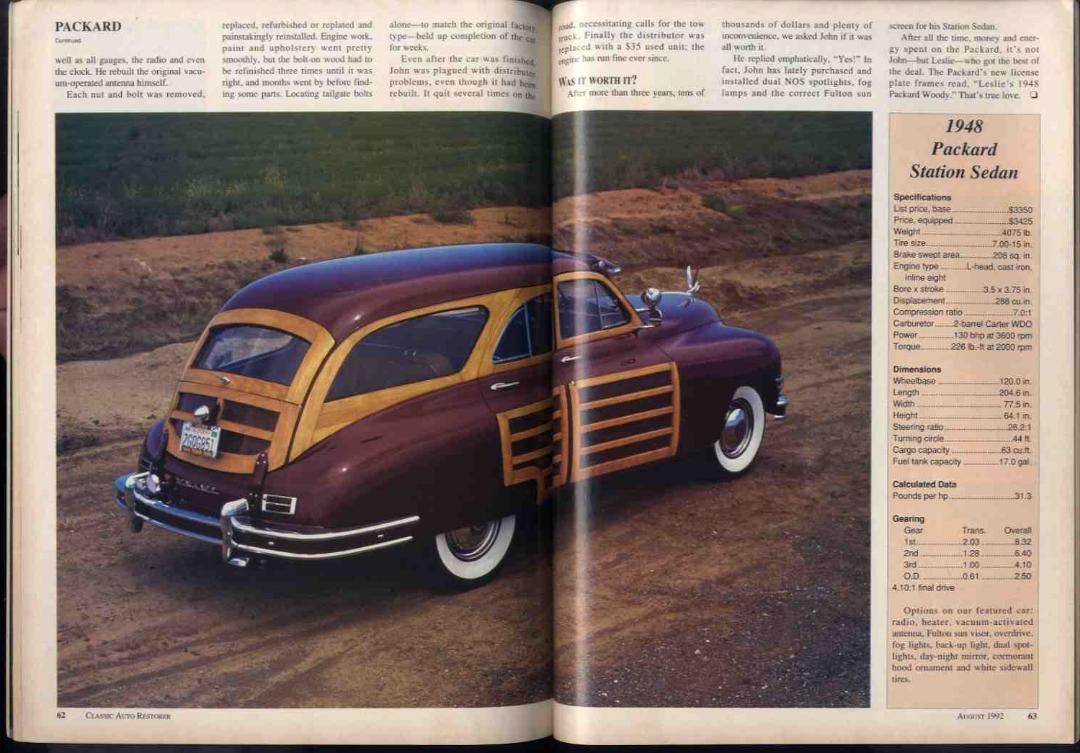 92.8 CLASSIC AUTO RESTORER (U.S. Magazine)
