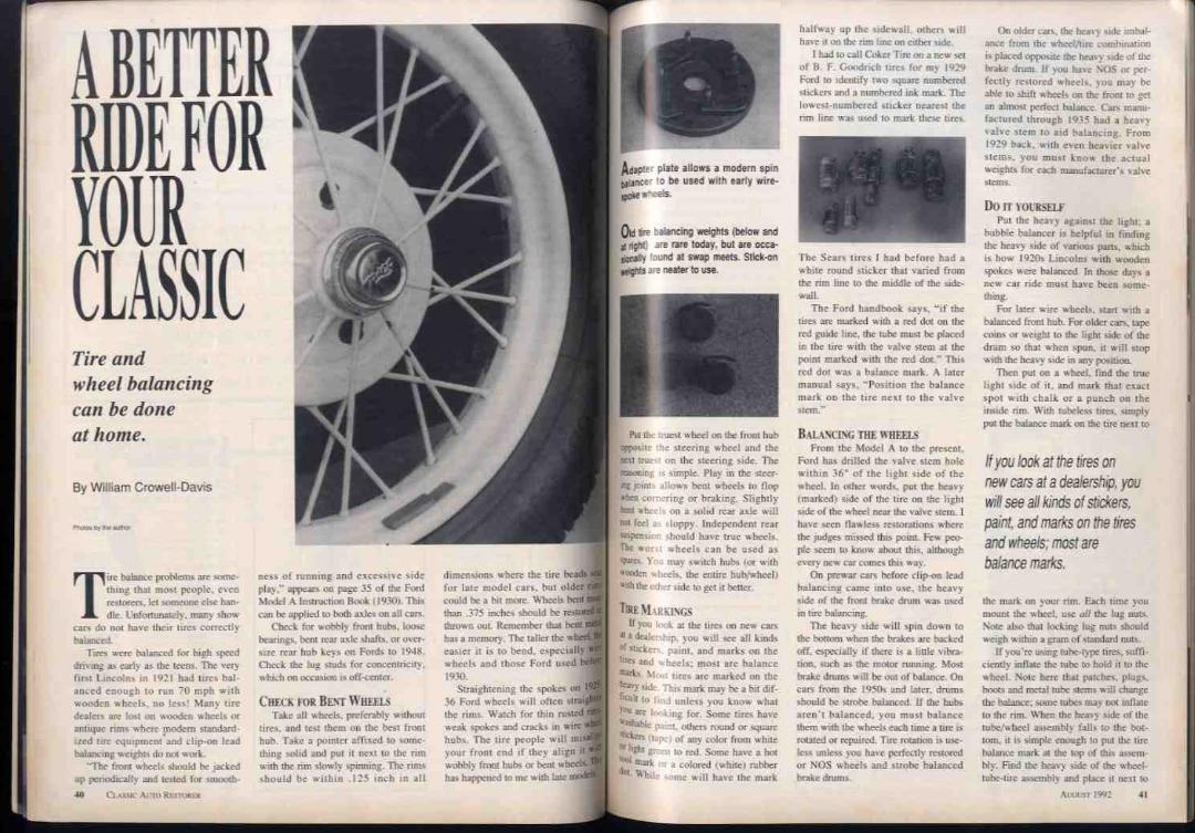 92.8 CLASSIC AUTO RESTORER (U.S. Magazine)