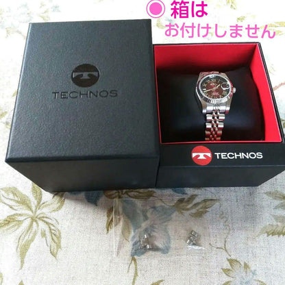 TECHNOS Beautiful Bezel, Women's Watch with Colorful Dial, Battery Replaced on May 23rd