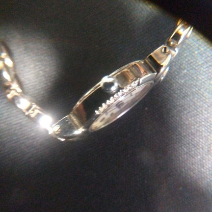 Rodania Winding Watch White Dial Metal and Leather Band