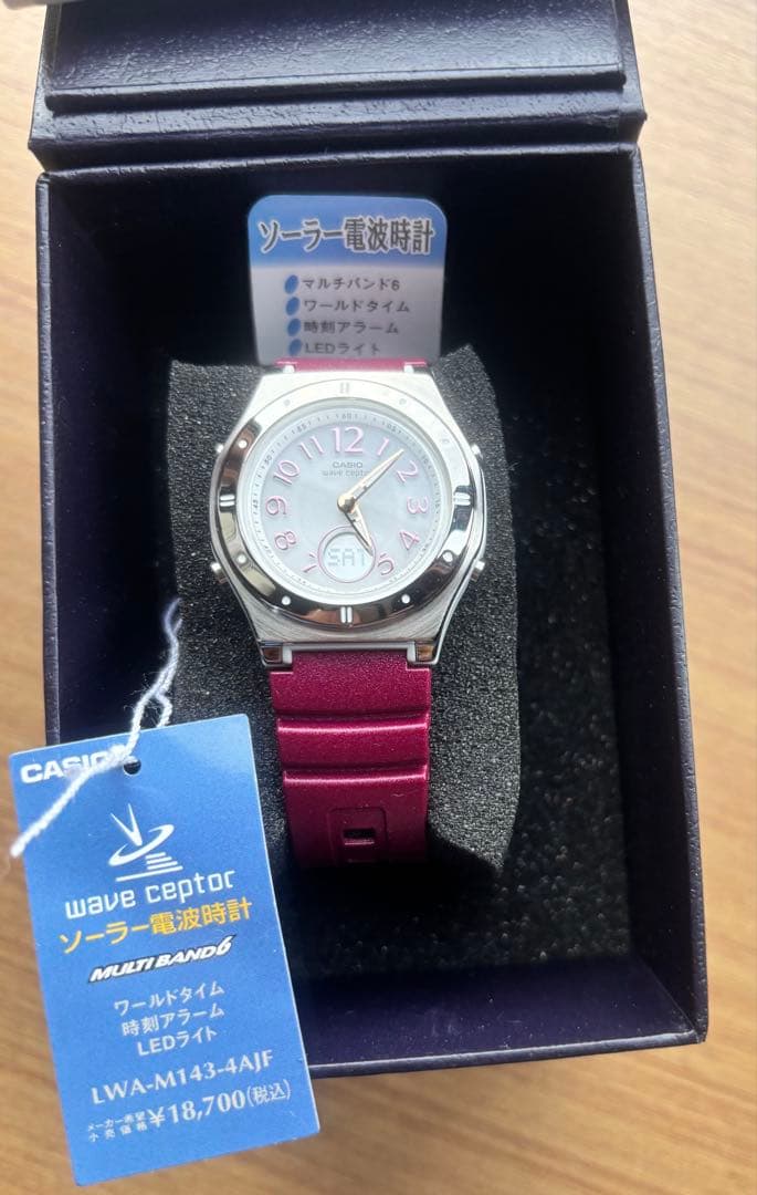 [Unused] Casio LWA-M143-4AJF Women Solar Wave Watch