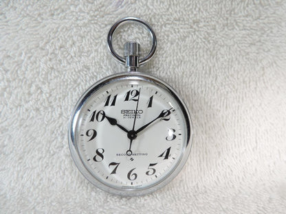 Operational, Pre-owned, Excellent Condition, SEIKO Automatic Winding Pocket Watch SEIKO 6110-0010