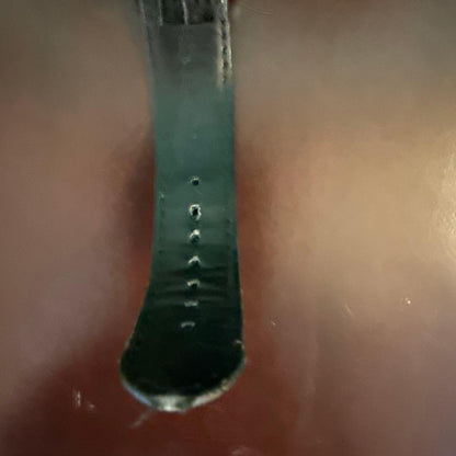 Automatic Winding Watch Skeleton Design Black Leather