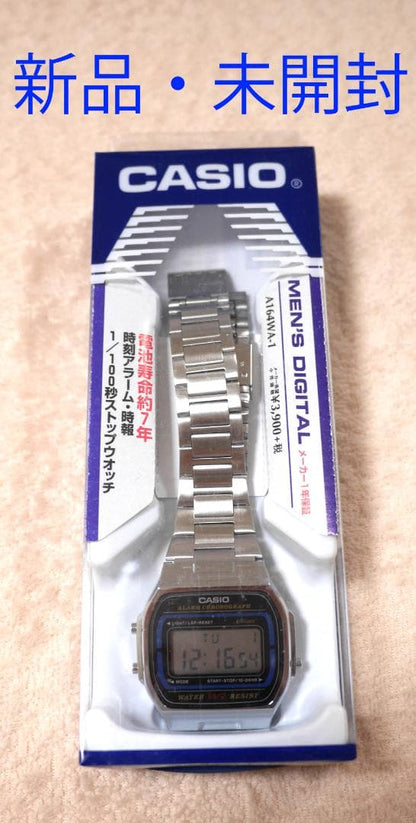 New CASIO A164-WA1 Digital Watch, Unsealed