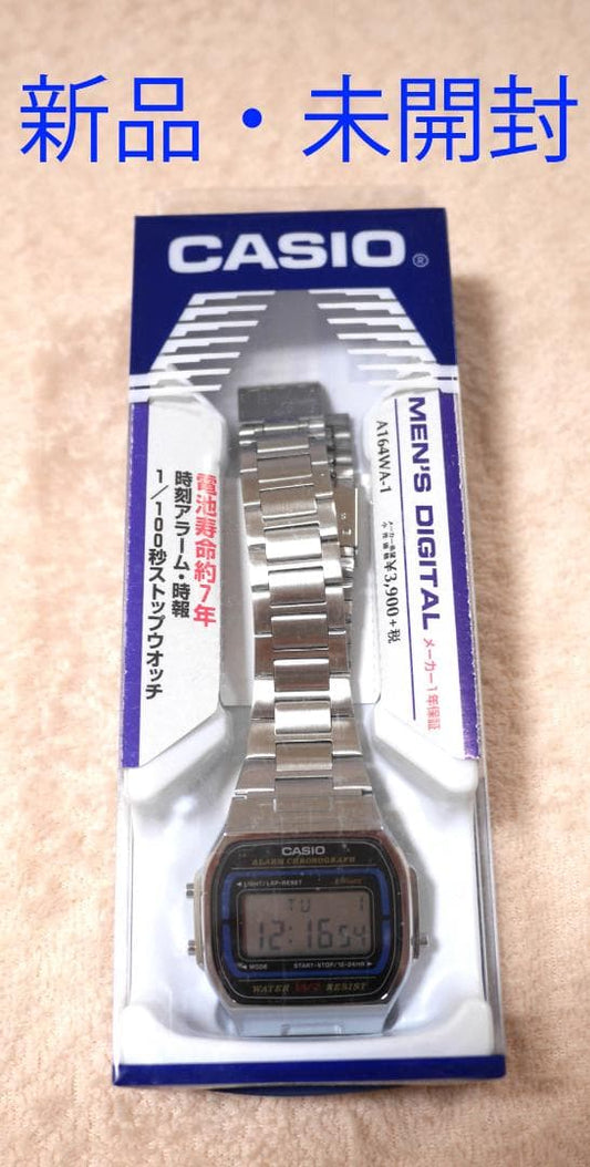 New CASIO A164-WA1 Digital Watch, Unsealed