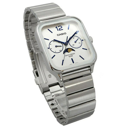 New MTP-M305D Stainless Steel Moon Phase CASIO Watch