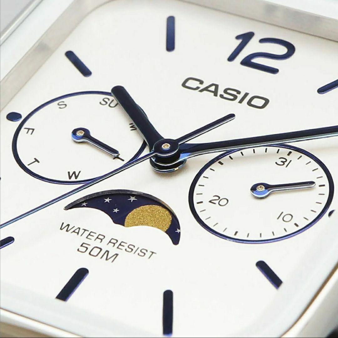 New MTP-M305D Stainless Steel Moon Phase CASIO Watch