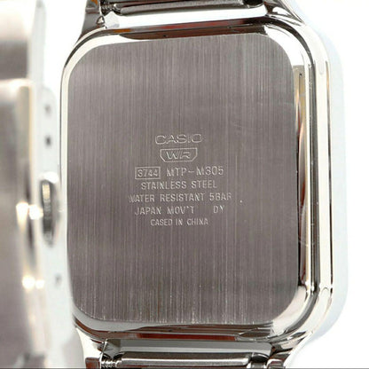 New MTP-M305D Stainless Steel Moon Phase CASIO Watch