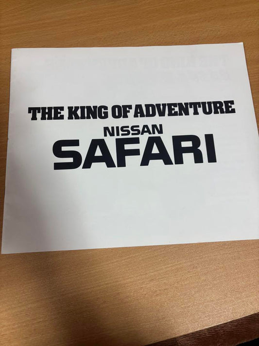 Nissan Safari Catalog