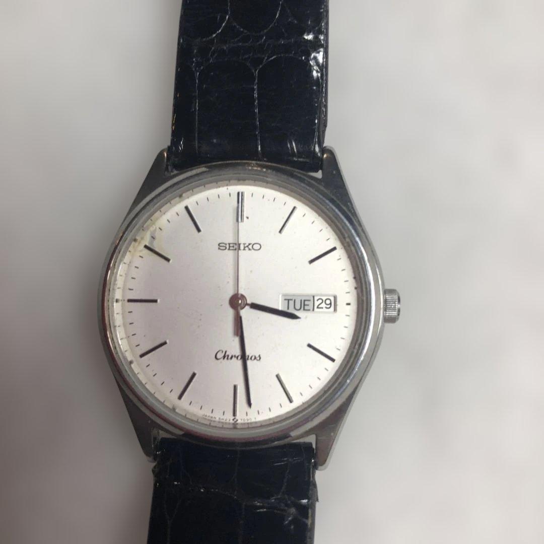 SEIKO Chronos Quartz Watch Running Product 5H23-7D40
