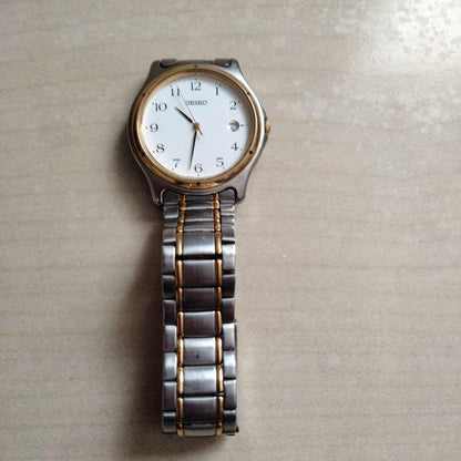 SEIKO Silver Analog Watch with Gold
