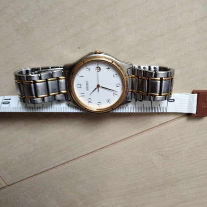 SEIKO Silver Analog Watch with Gold