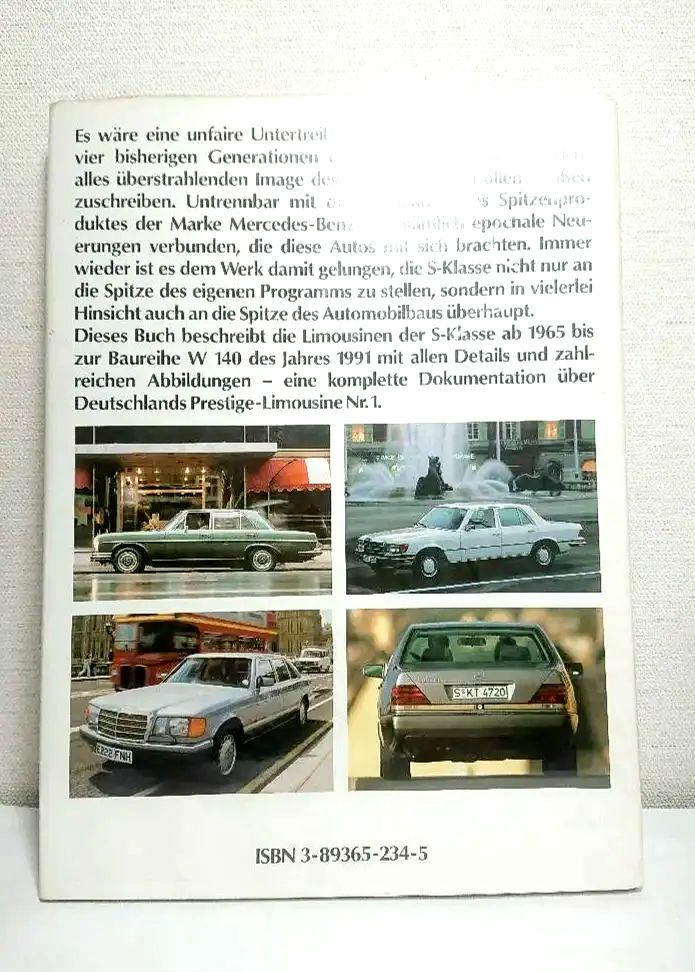 Mercedes S-Class Foreign Book S KLASSE BUCH