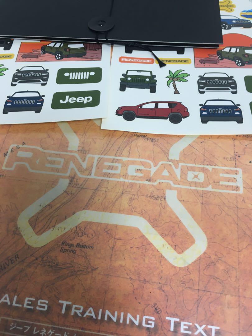 Rare Jeep 2015 Seal Calendar Renegade Sales Talk Materials