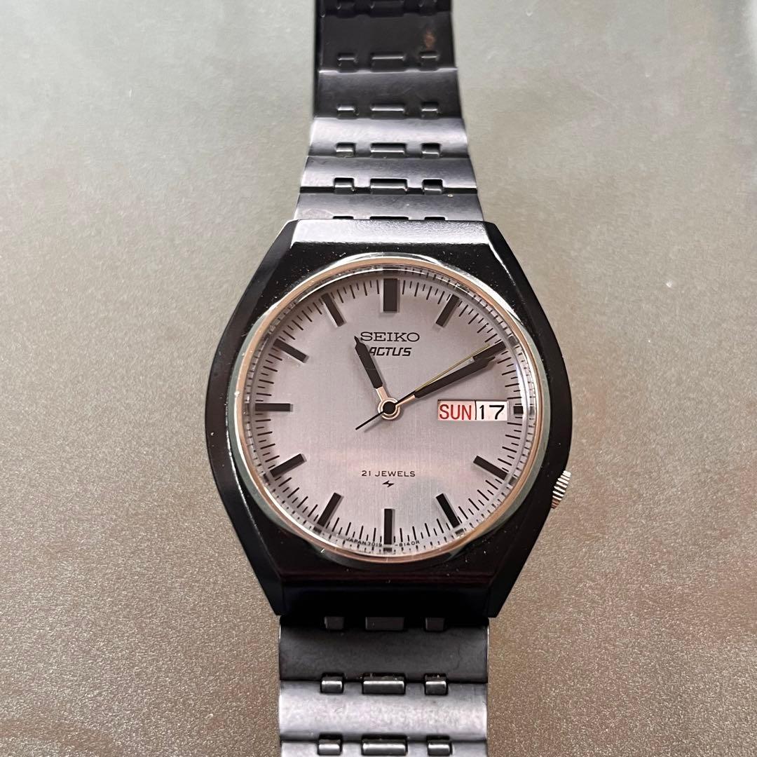 Seiko Actus 7019-8120 21 Jewels Black Case Automatic