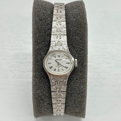 Operational Good Product SEIKO Winding 11-7370 Silver Dial