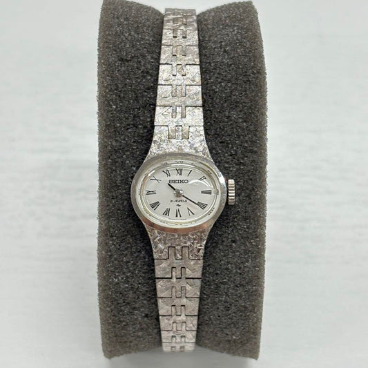 Operational Good Product SEIKO Winding 11-7370 Silver Dial