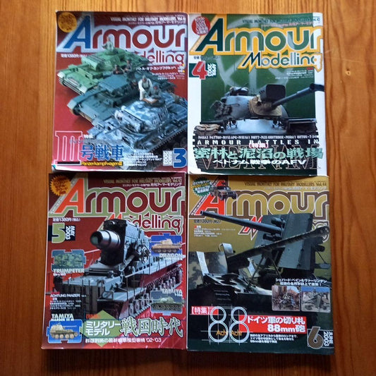 Summary Sale of 4 Issues from March to June 2003 Armor Modeling!