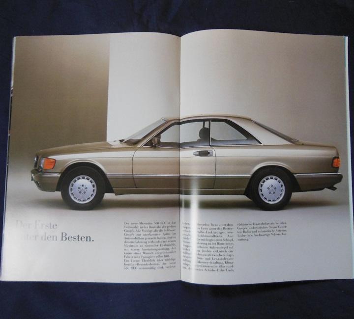 Mercedes-Benz S-Class 420-560 SEC (W126) German Catalogue [Rare Item] #356