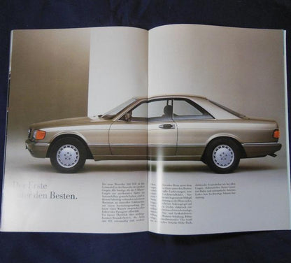Mercedes-Benz S-Class 420-560 SEC (W126) German Catalogue [Rare Item] #356