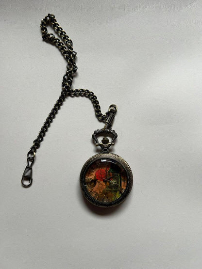 Pocket Watch Quartz Movement Working Battery Included