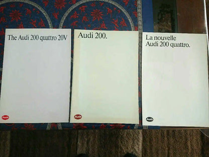 Audi 200 Catalog Three-Volume Set