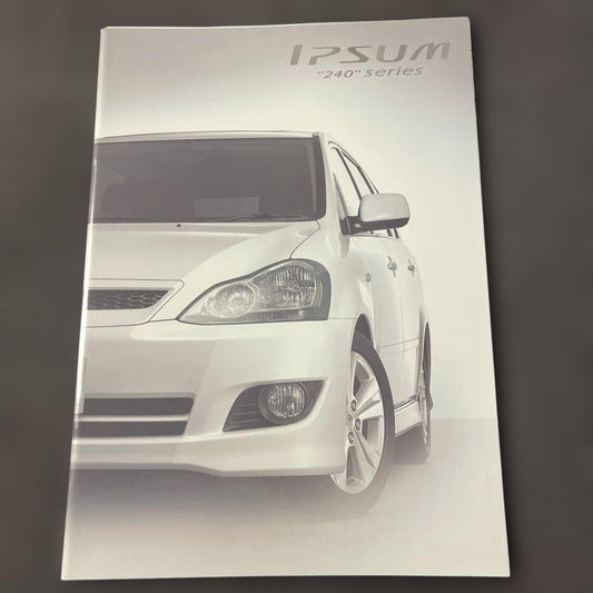 Toyota Ipsum 240 Series Catalog