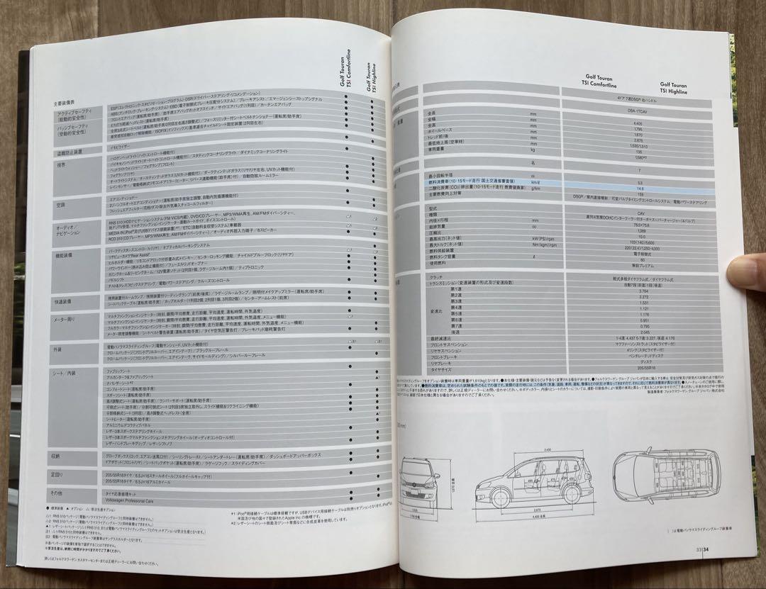 Rare Used Unopened Catalog New Golf Touran Nov, 2010