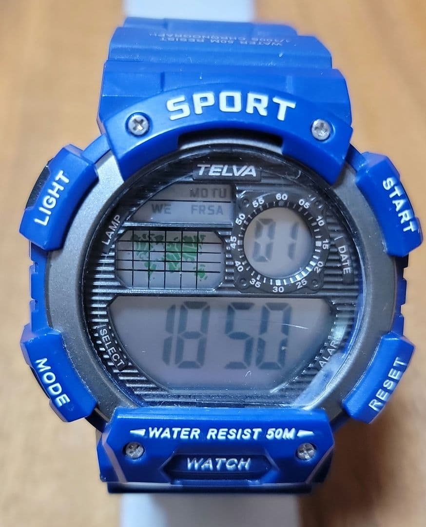 TELVA Digital Watch Blue
