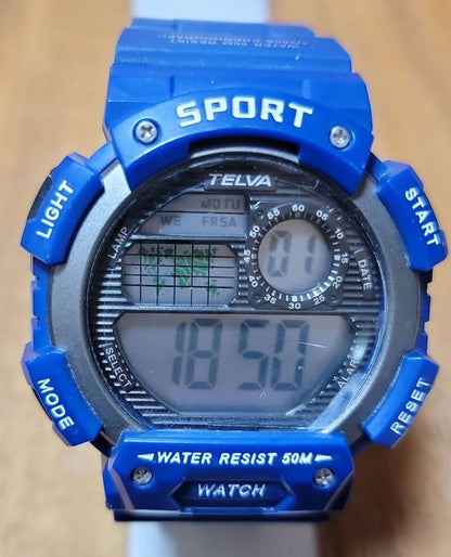 TELVA Digital Watch Blue