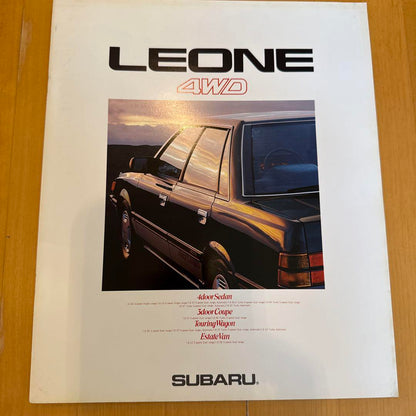Old Car Catalog Subaru Leone SUBARU LEONE