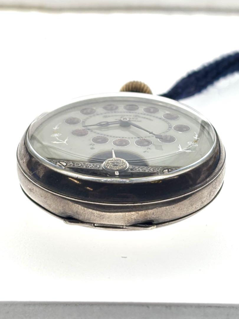 16607 Hevdomas Pocket Watch 8-day Winding 8days Hand-wound sv925 Unmovable