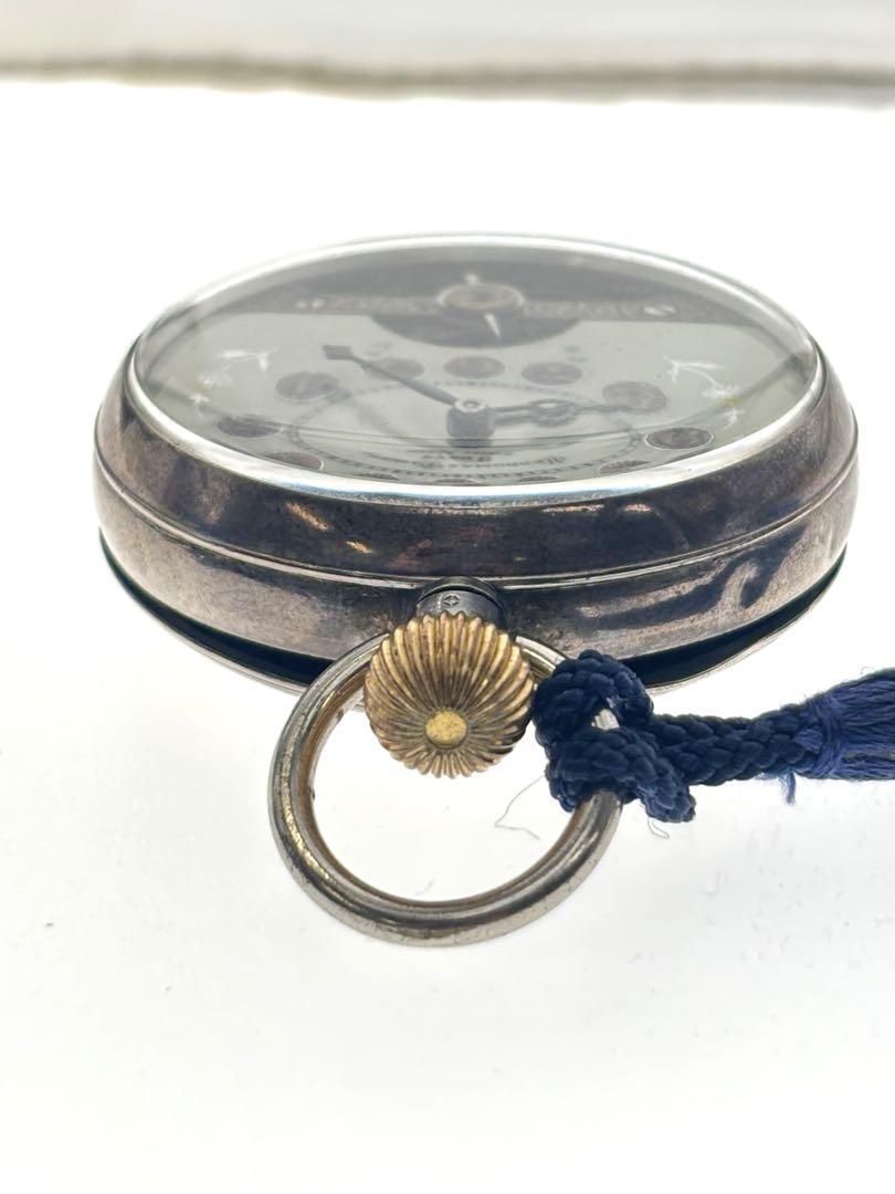 16607 Hevdomas Pocket Watch 8-day Winding 8days Hand-wound sv925 Unmovable