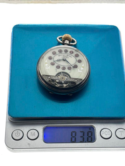 16607 Hevdomas Pocket Watch 8-day Winding 8days Hand-wound sv925 Unmovable